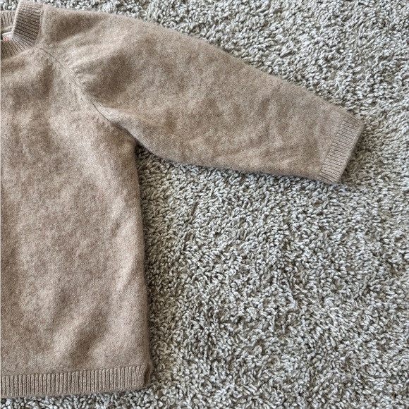 ZARA 100% Cashmere Sweater Long sleeve solid sweater Tan Toddler Size 2-3 Years - Picture 5 of 8